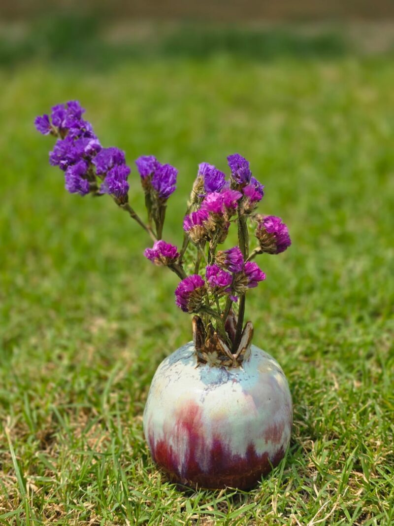 Flame & Frost Pomo Vase