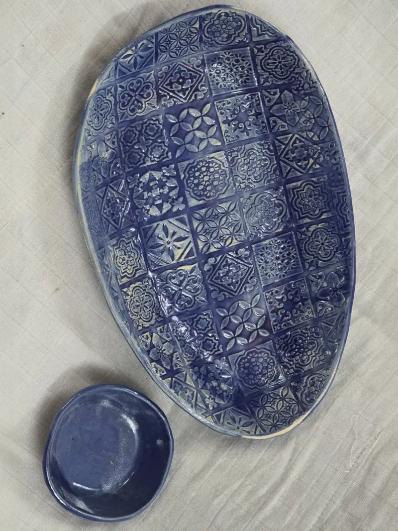 Ornate Indigo Set